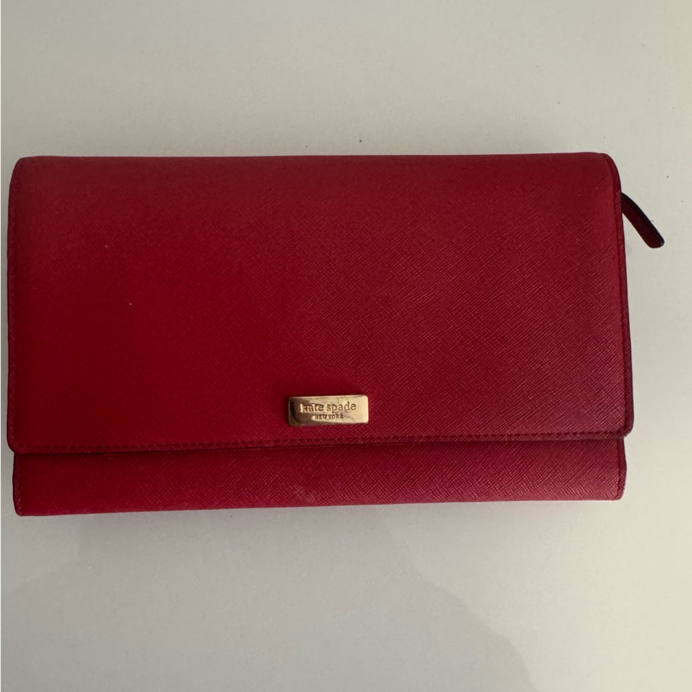 Kate Spade Red Travel Wallet